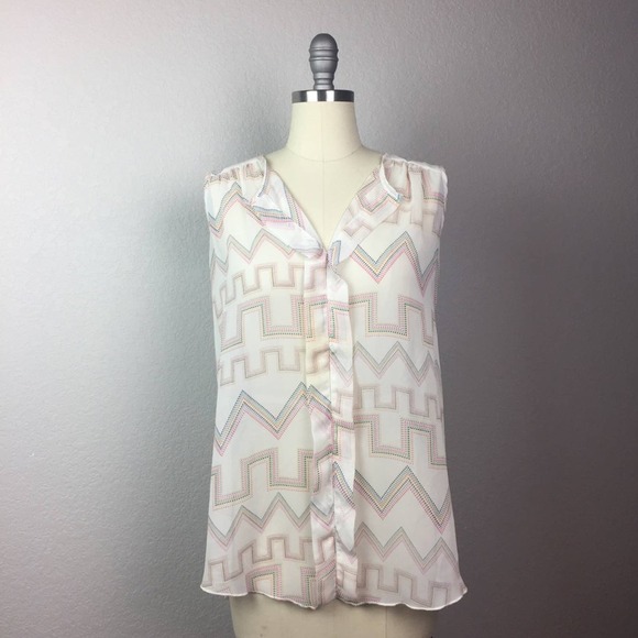 • FRANCESCA’S COLLECTION • Sheer Colorful Tank - Picture 1 of 5